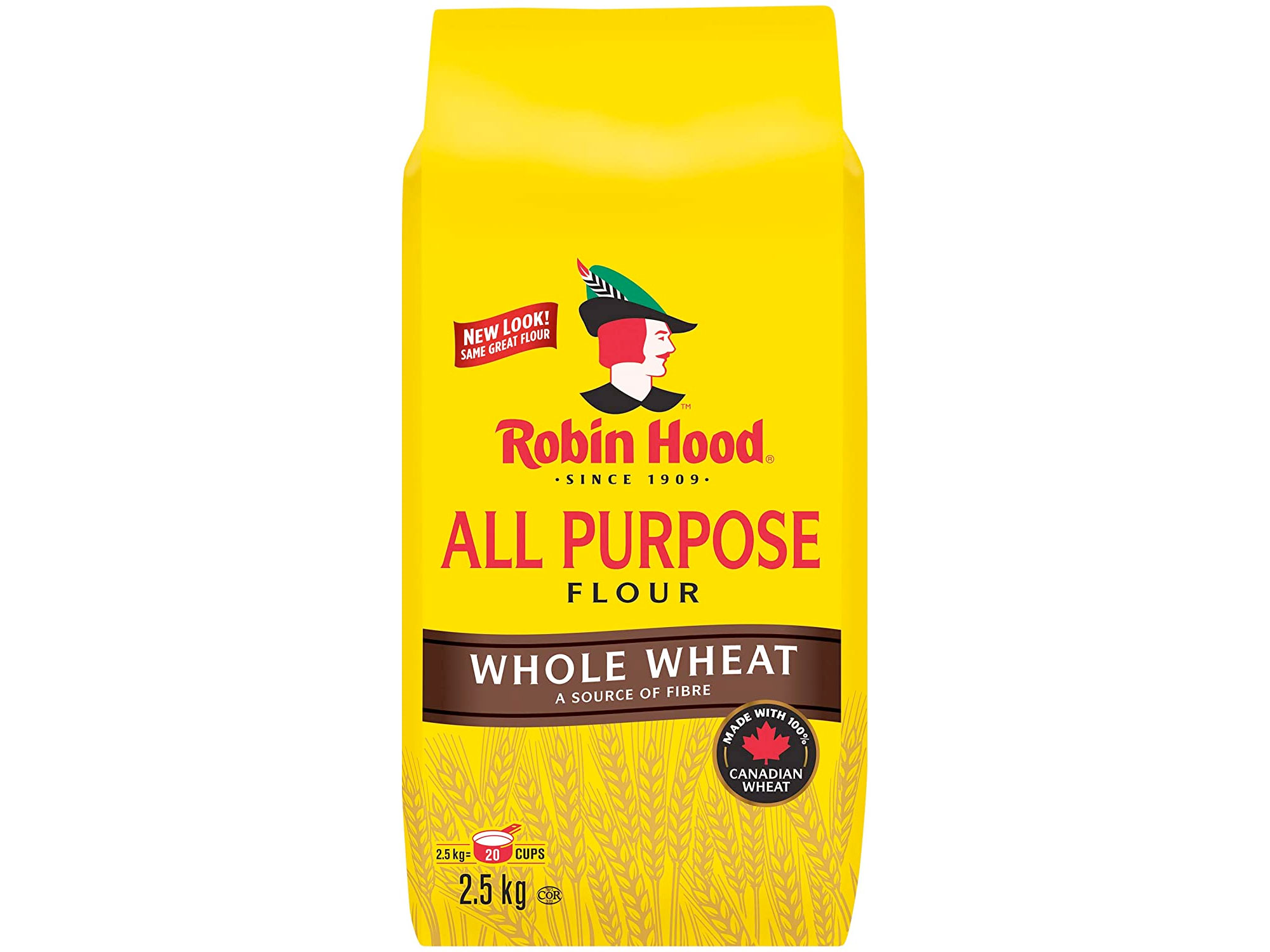 Amazon：Robin Hood Whole Wheat All Purpose Flour (2.5kg)只卖$3.99