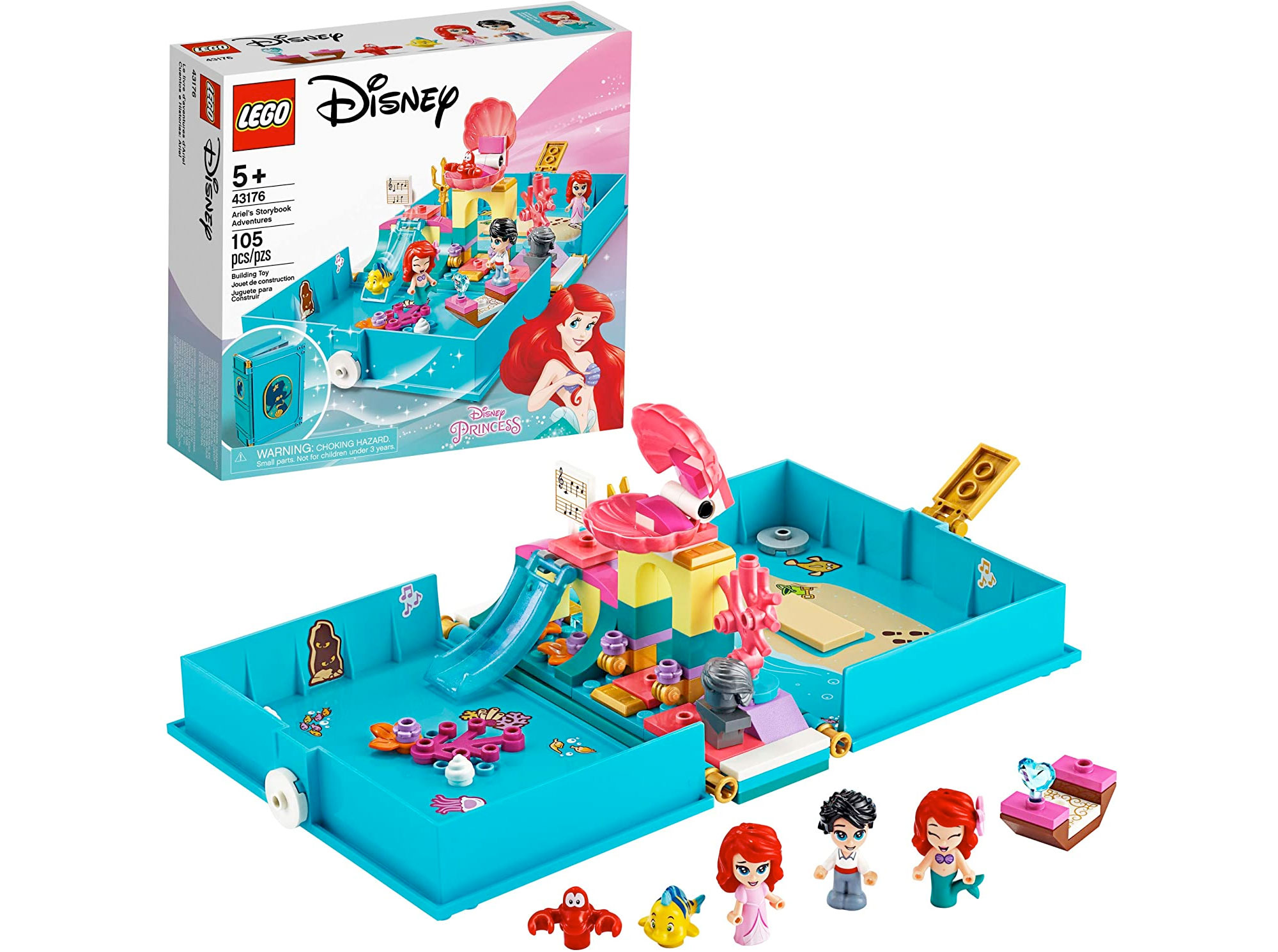 Amazon:LEGO Disney Ariel’s Storybook Adventures 43176 (105 pcs)只賣$18.94