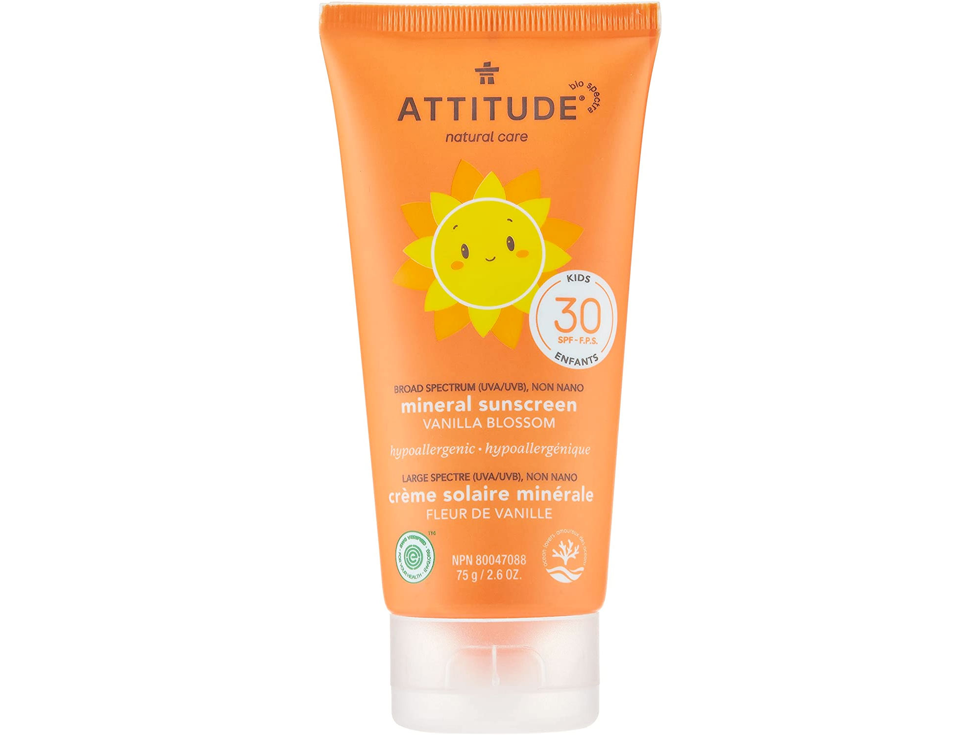 Amazon：ATTITUDE Mineral Sunscreen SPF 30(75g)只卖$8