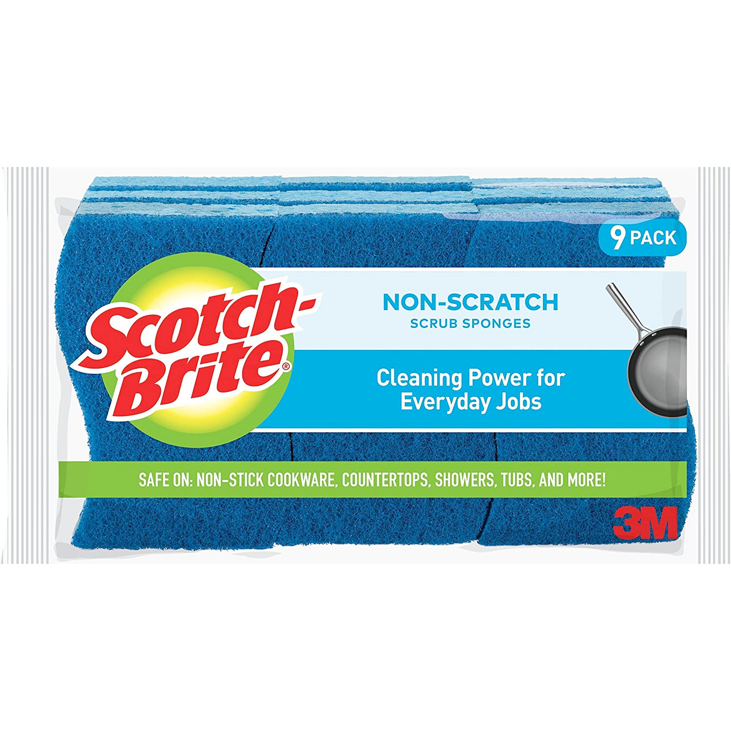 Amazon：Scotch-Brite Non-Scratch Scrub Sponge (9 Count)只卖$10.47