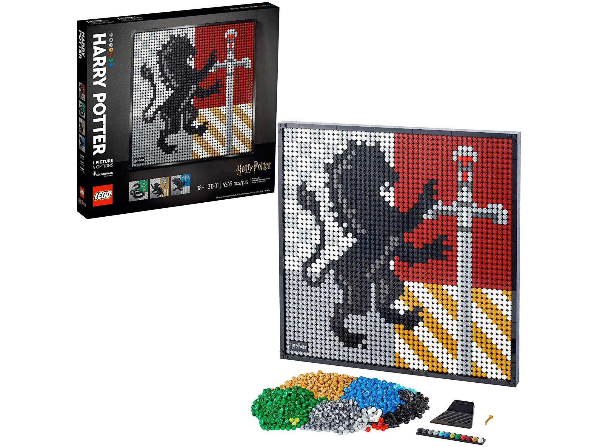 Amazon:LEGO Art Harry Potter Hogwarts Crests 31201 (4249 pcs)只賣$104.99(只限Amazon Prime會員)