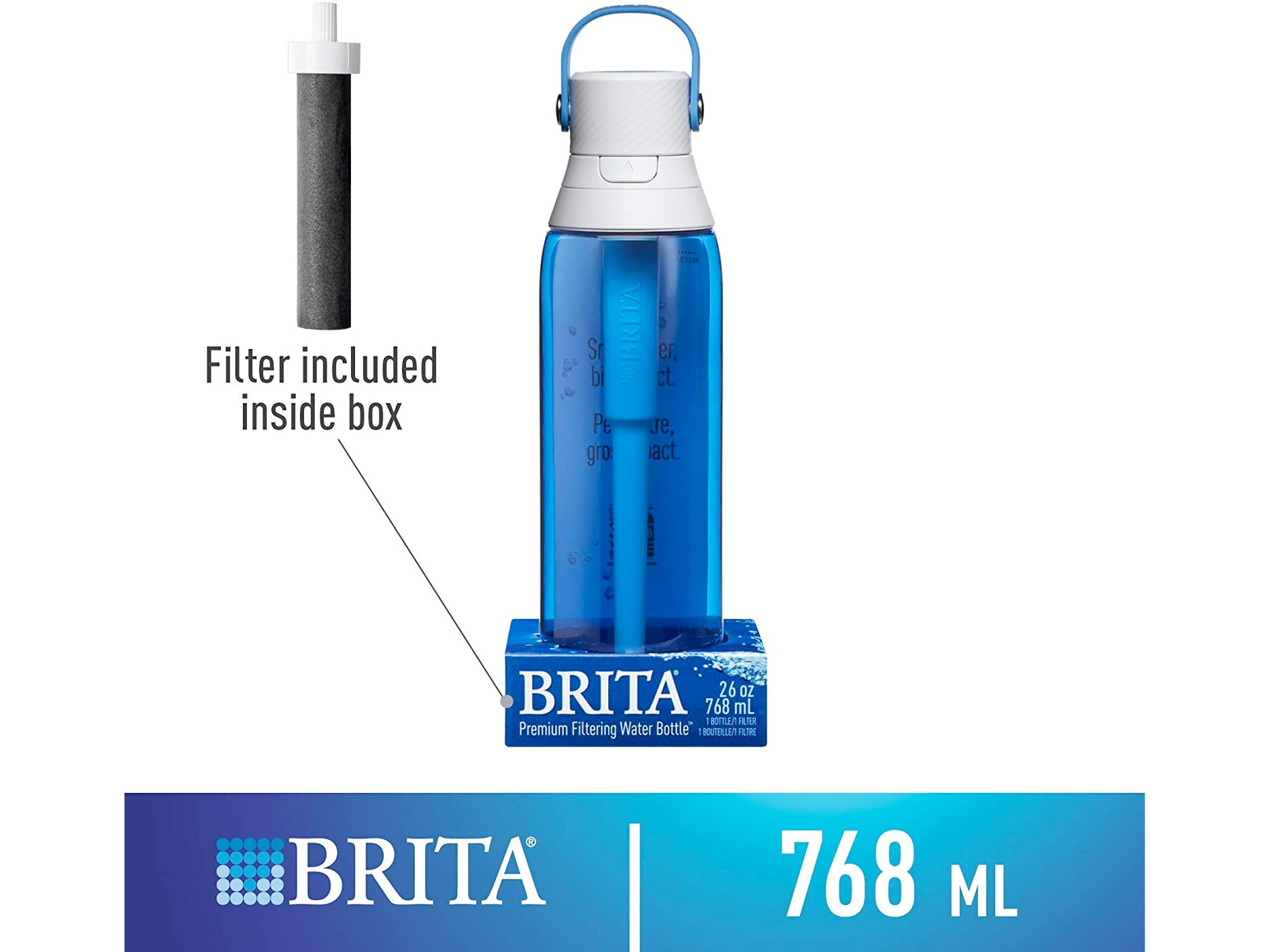 Amazon：BRITA Premium Filtering Bottle (768ml)只賣$19.97
