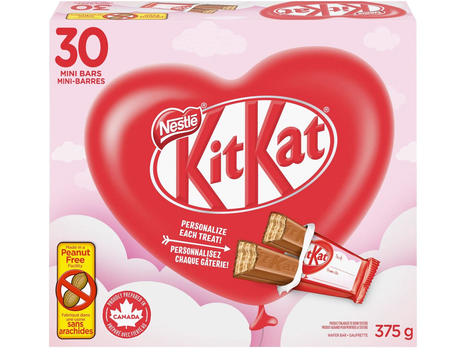 Amazon：KitKat Minis Valentine’s Chocolate Bars (30 Count)只賣$6.98