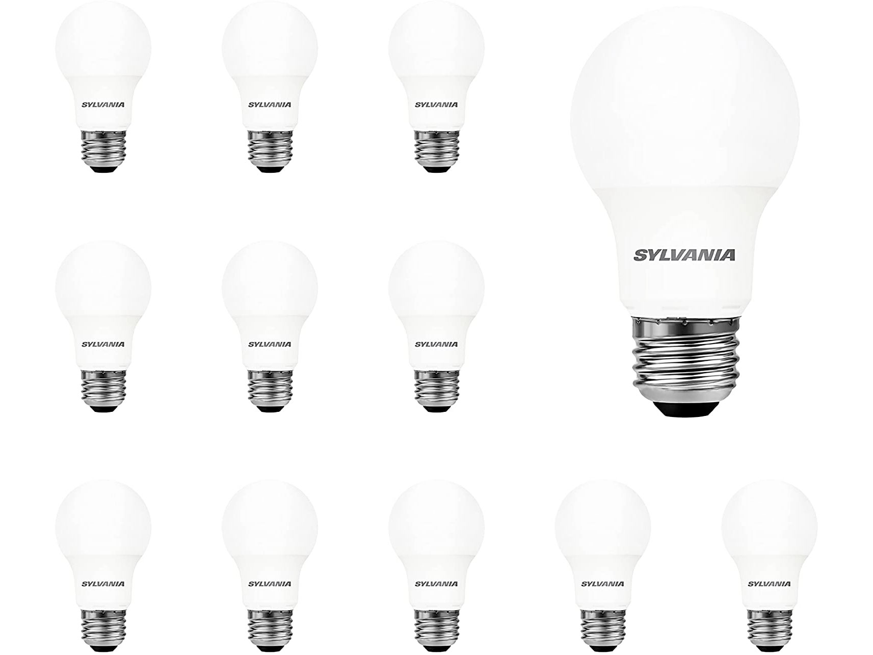 Amazon：SYLVANIA LED 60W A19 Daylight Non Dimmable燈膽 (12 Pack) 只賣$24.70