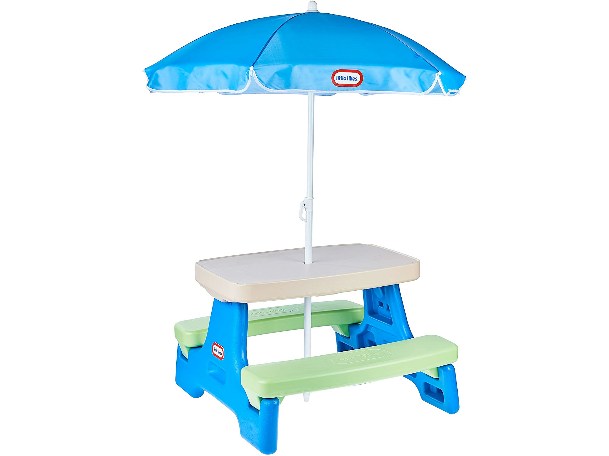 Amazon：Little Tikes Easy Store Picnic Table with Umbrella只卖$69.97