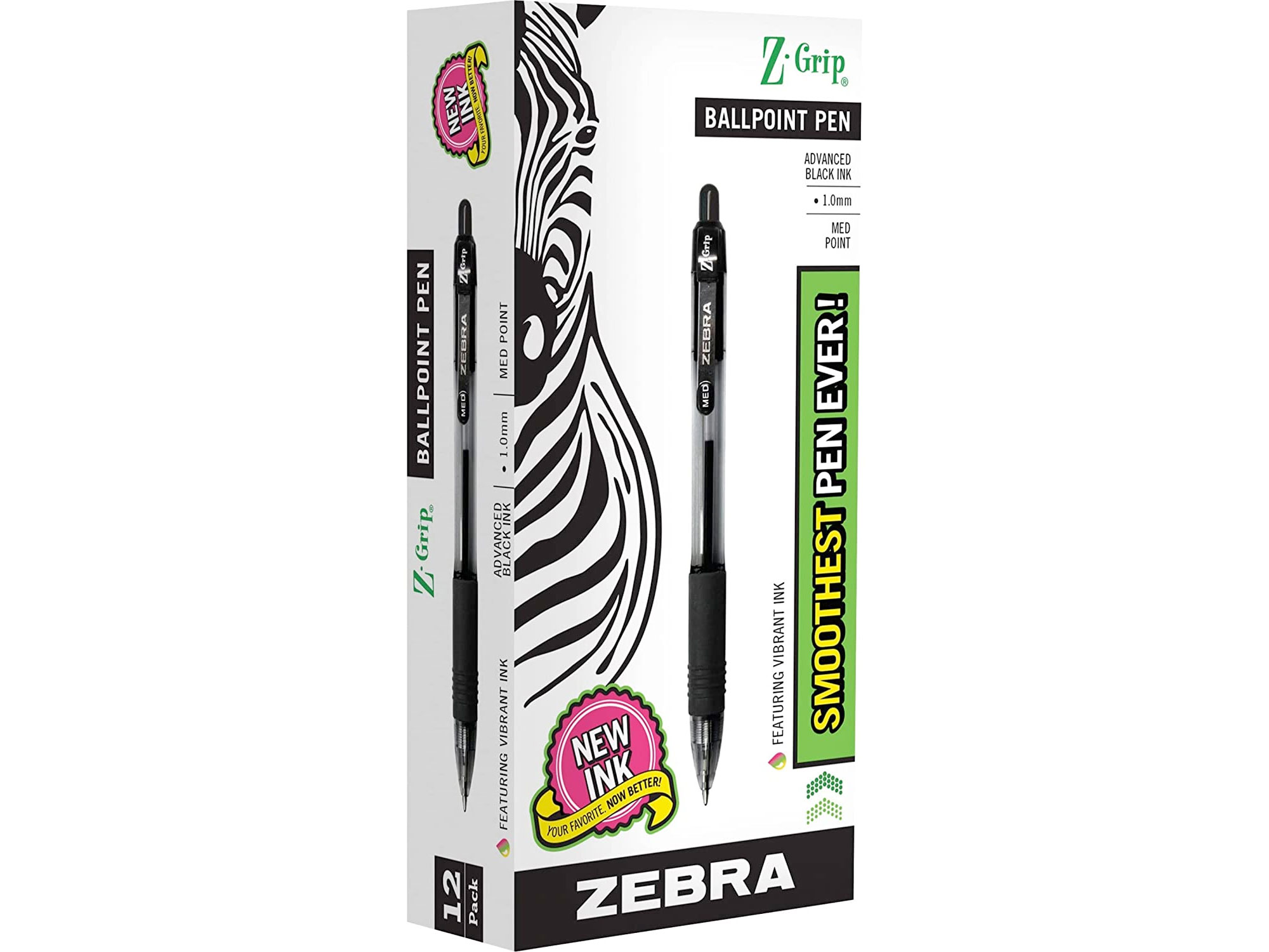 Amazon：Zebra Pen Z-Grip Retractable Ballpoint Pen (12 Pack)只賣$4.73