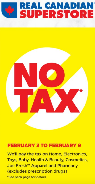 Superstore：免稅週