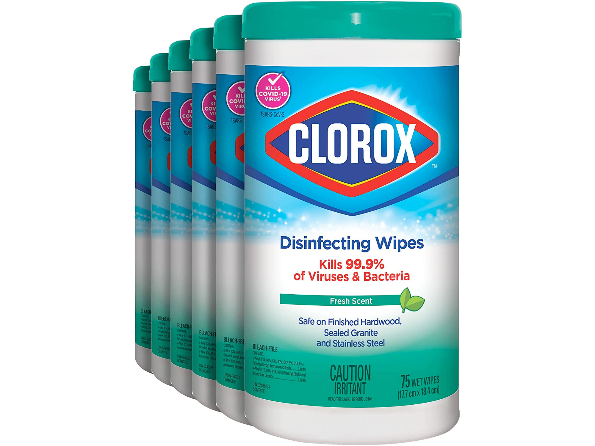 Amazon:Clorox Disinfecting Wipes (75 Count, 6 Bottles)只賣$19.68
