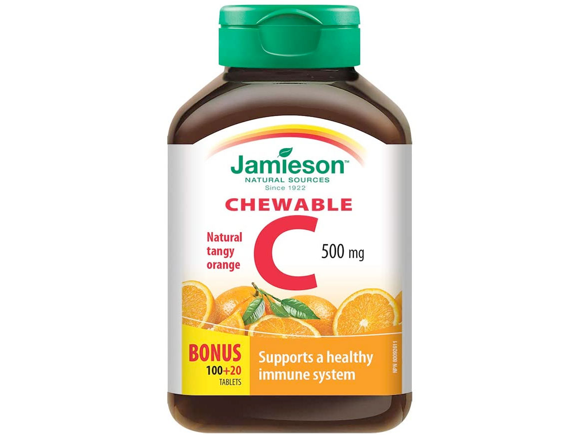 Amazon：Jamieson Chewable Vitamin C (500mg, 120 Count)只賣$4.74