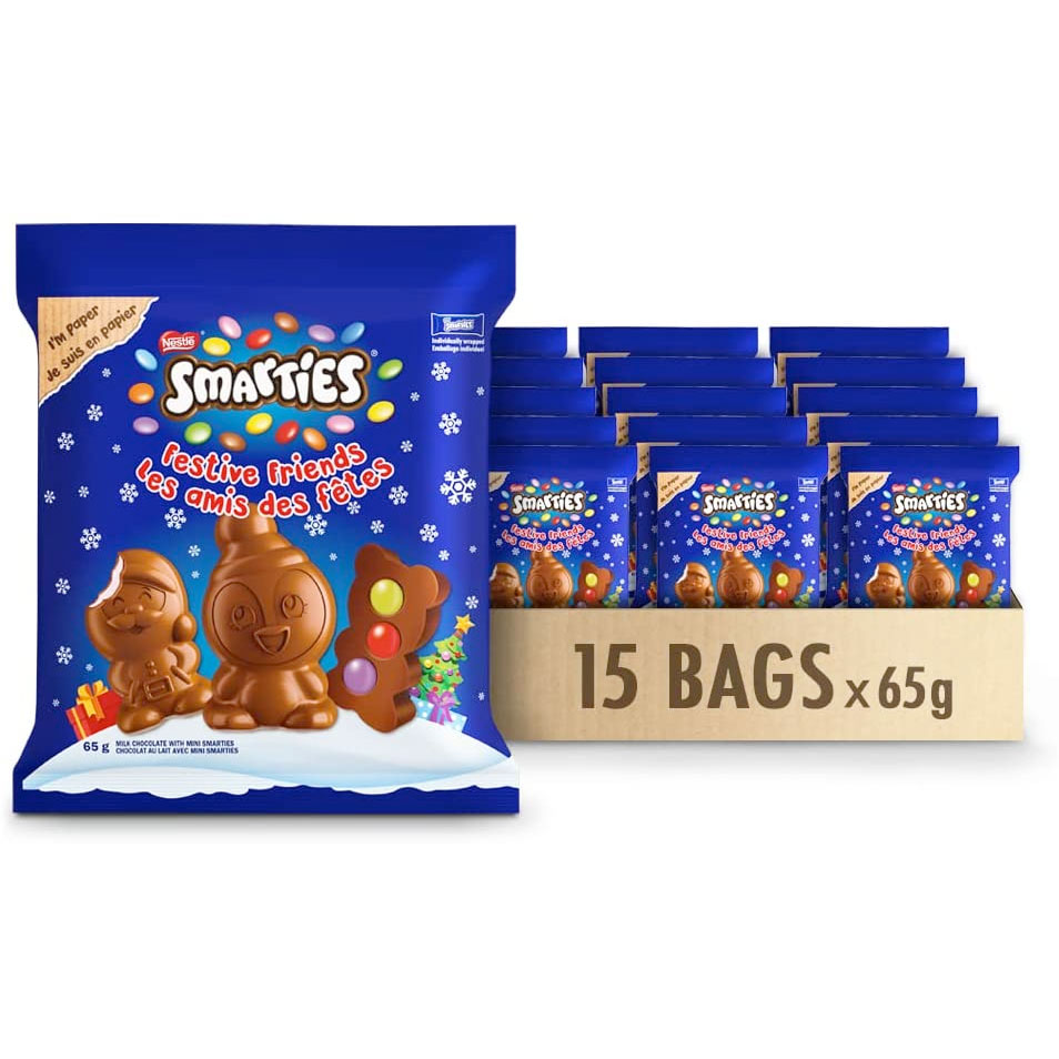 Amazon：Nestlé Smarties Chocolate Festive Friends (12 x 150g)只賣$15.81