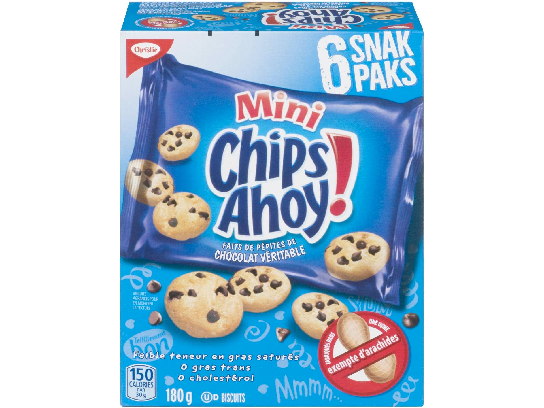 Amazon:兩盒Chips Ahoy! Snak Paks Mini Cookies (6 pcs)只賣$4.58(只限Amazon Prime會員)