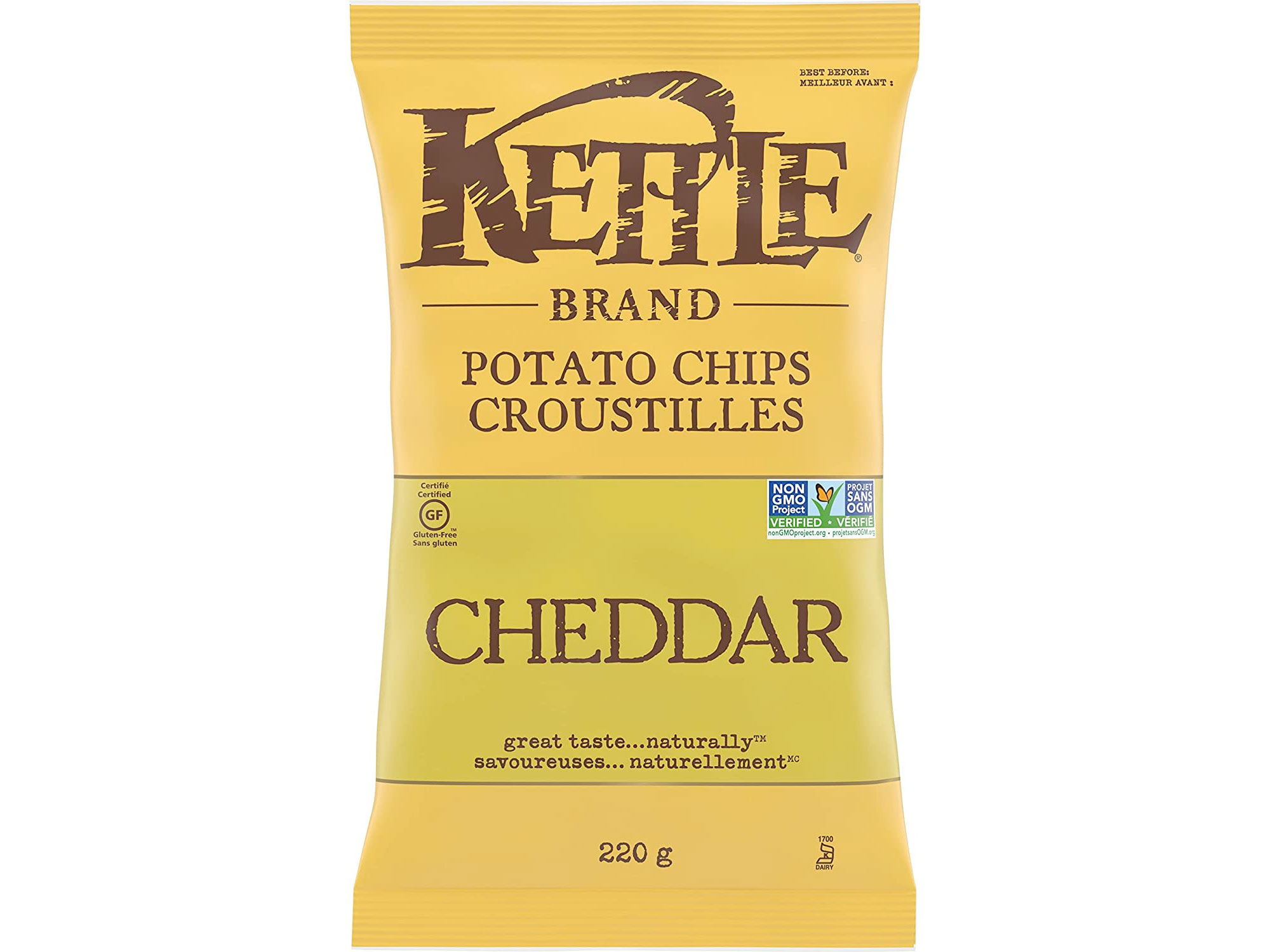 Amazon：Kettle Chips Cheddar Chips (220g)只賣$2.97