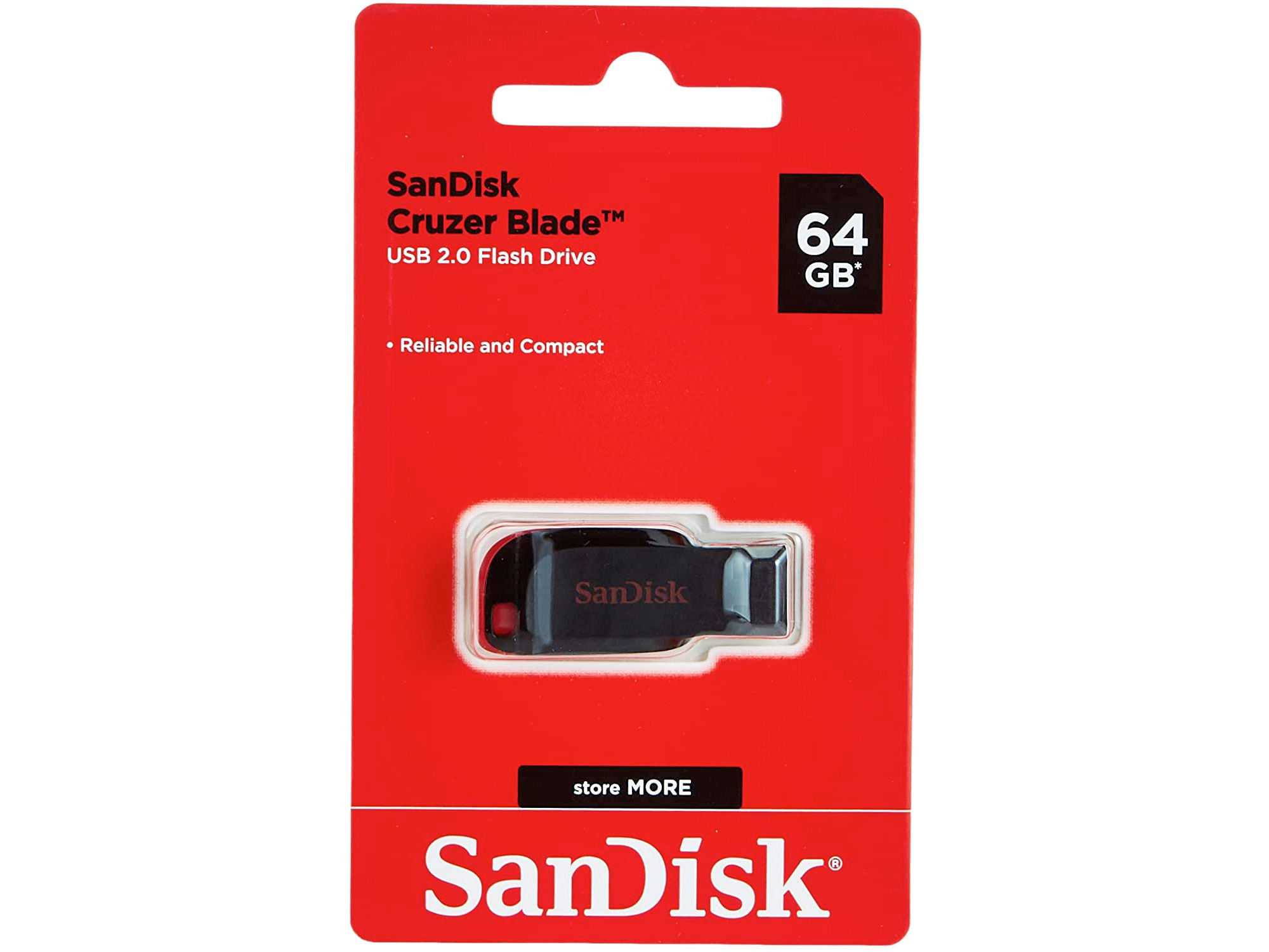Amazon：SanDisk Cruzer Blade 64GB USB Flash Drive只賣$12.90