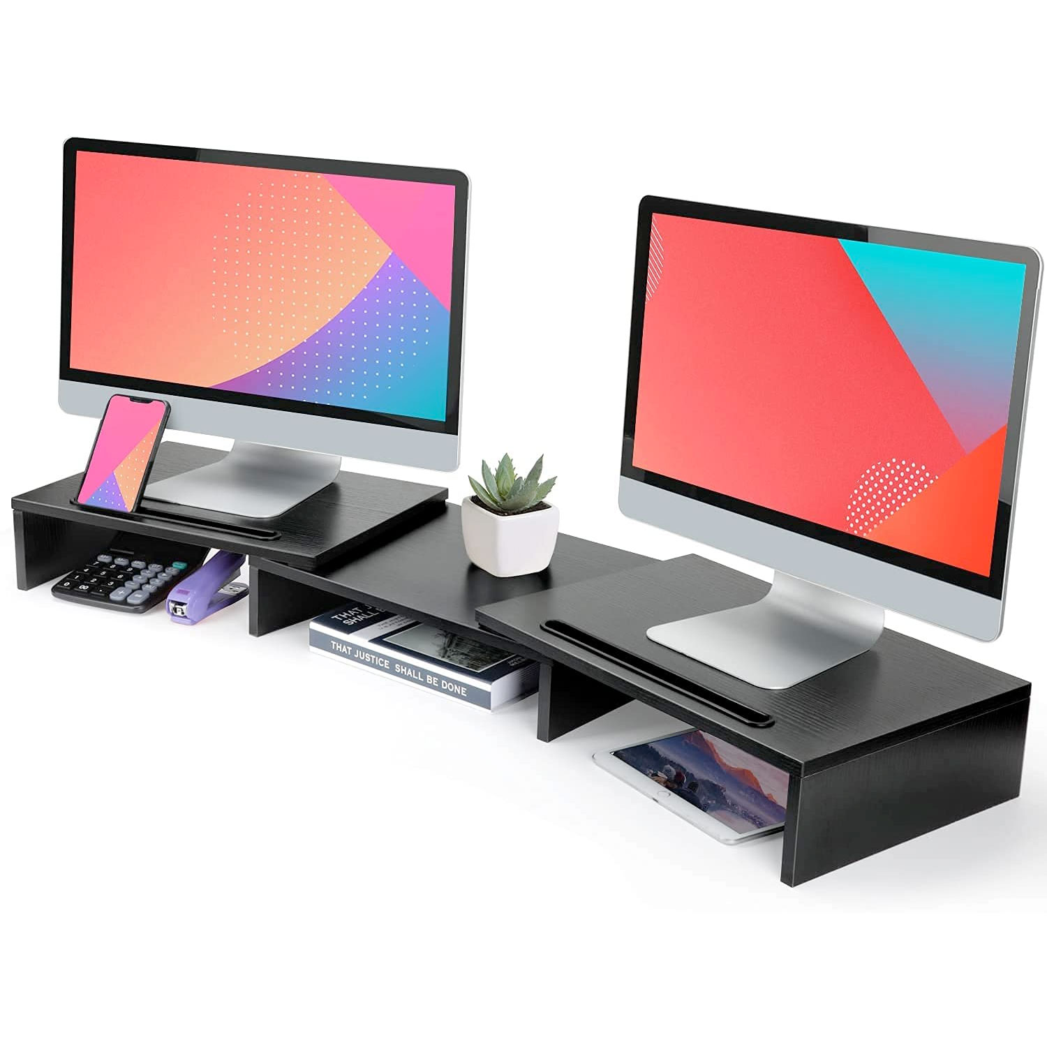 Amazon：Dual Monitor Stand Riser只賣$36.54