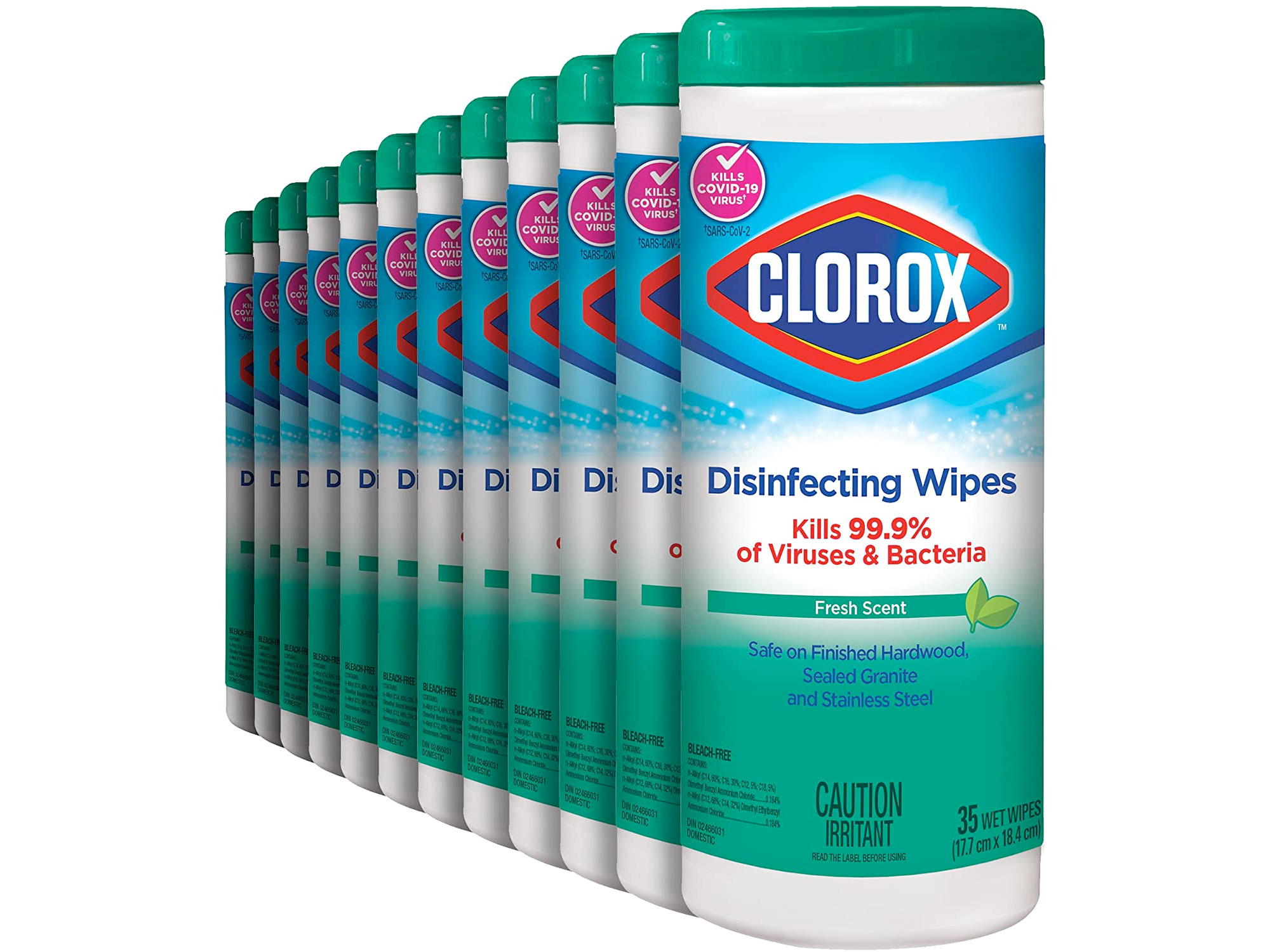 Amazon：Clorox Disinfecting Wipes (35 Wipes, 12 Canisters)只賣$23.64