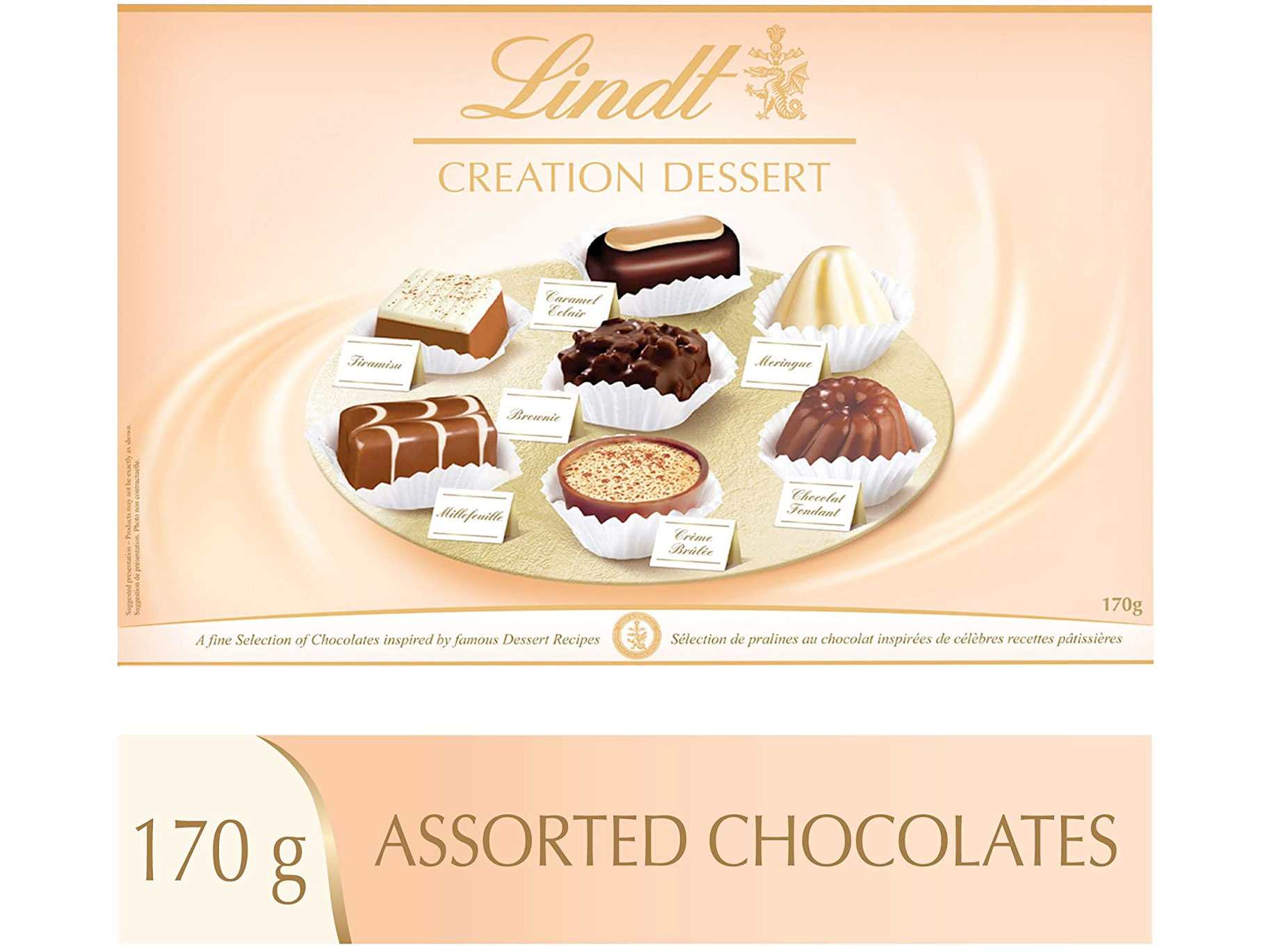 Amazon：Lindt Creation Dessert Assorted Chocolates Gift Box (170g)只賣$12.04