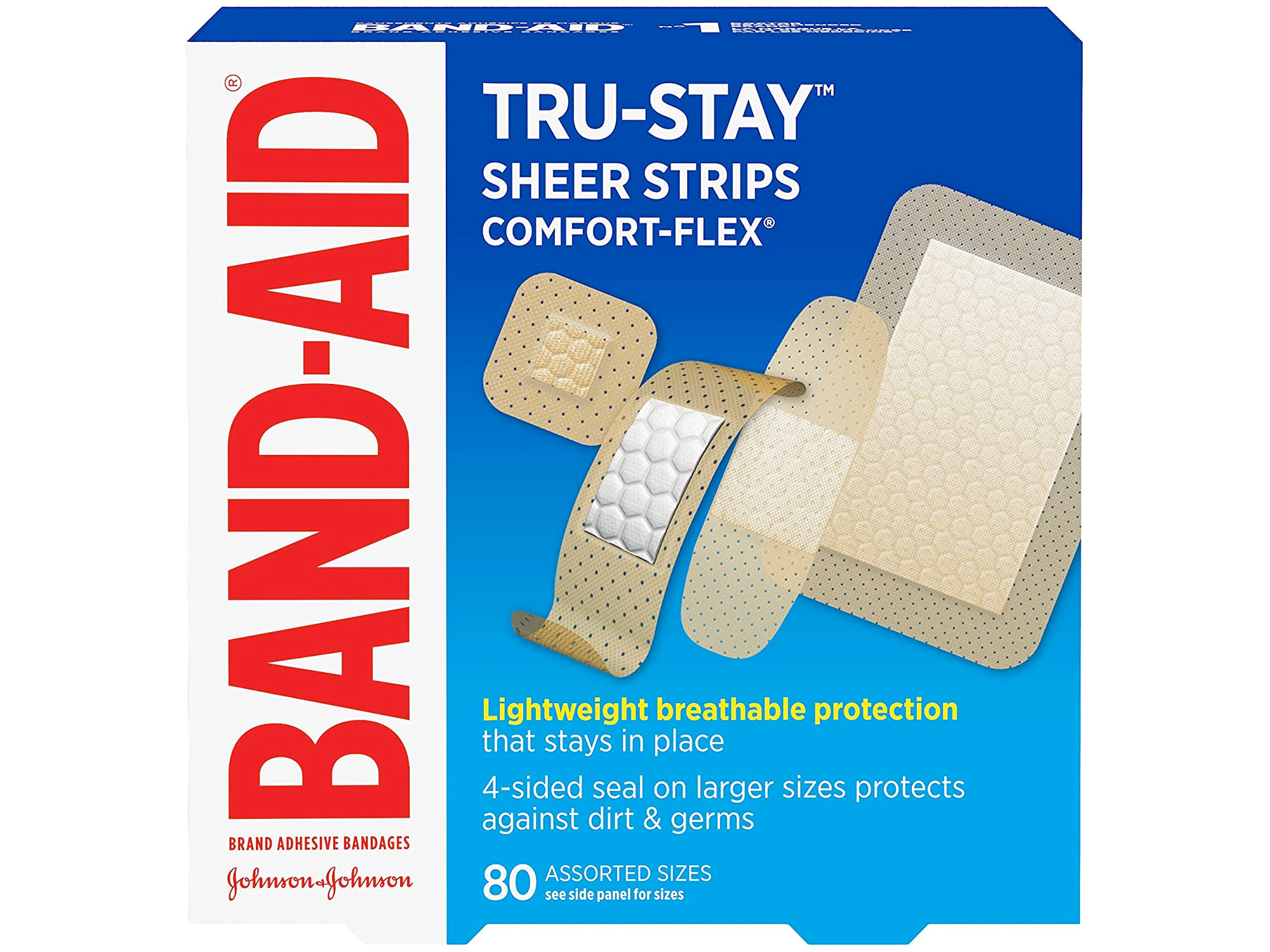 Amazon：Band-Aid Comfort-Flex Assorted Strips Bandage (80 Count)只賣$4.97