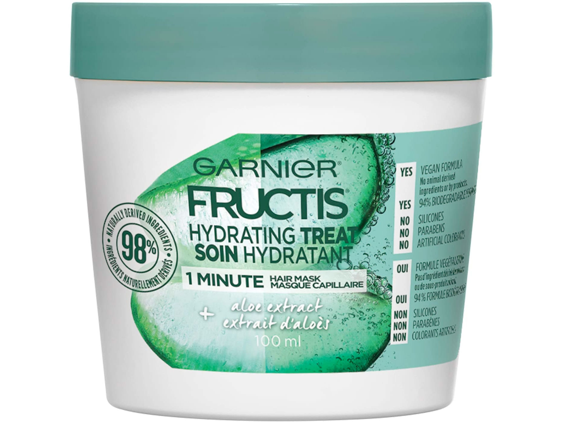 Amazon：Garnier Fructis Hydrating Treat 1 Minute Hair Mask (100ml)只賣$2.99
