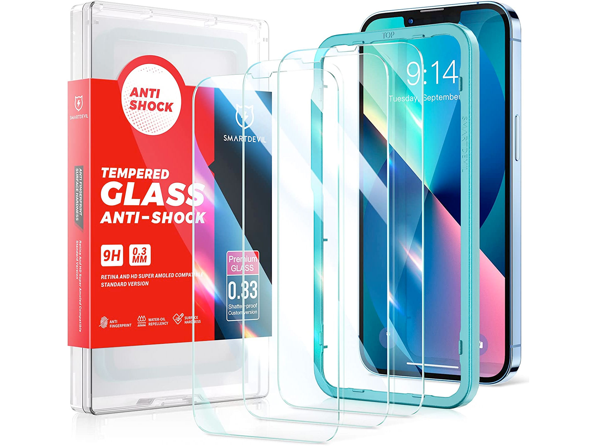 Amazon：iPhone 13/iPhone 13 Pro Tempered Glass (3-Pack)只賣$5.94