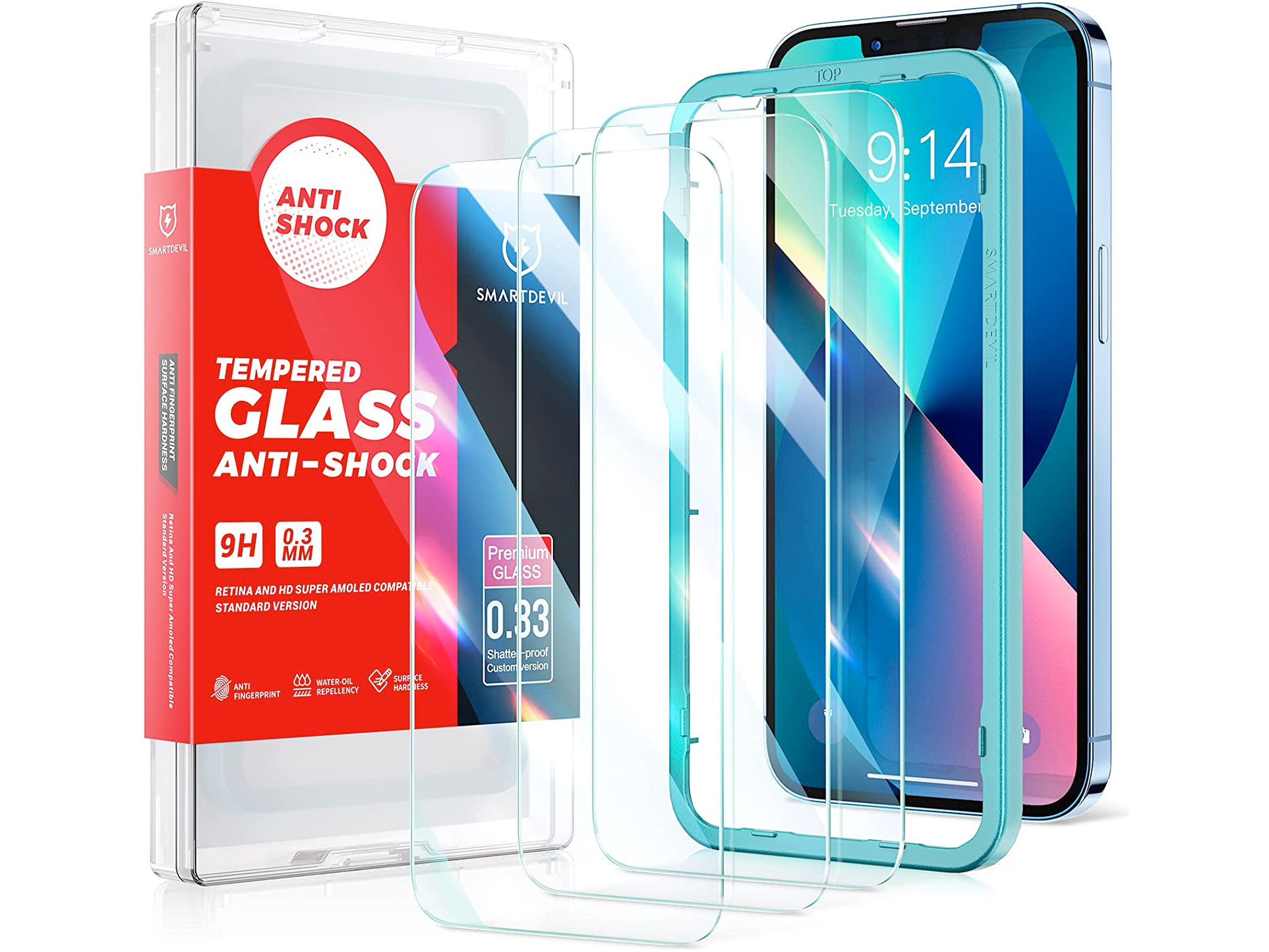 Amazon:iPhone 13/iPhone 13 Pro Tempered Glass (3-Pack)只賣$5.94