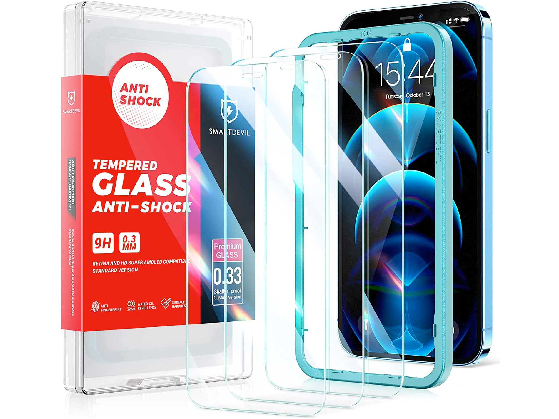 Amazon：iPhone 12 Pro Max Tempered Glass (3-Pack)只賣$6.49