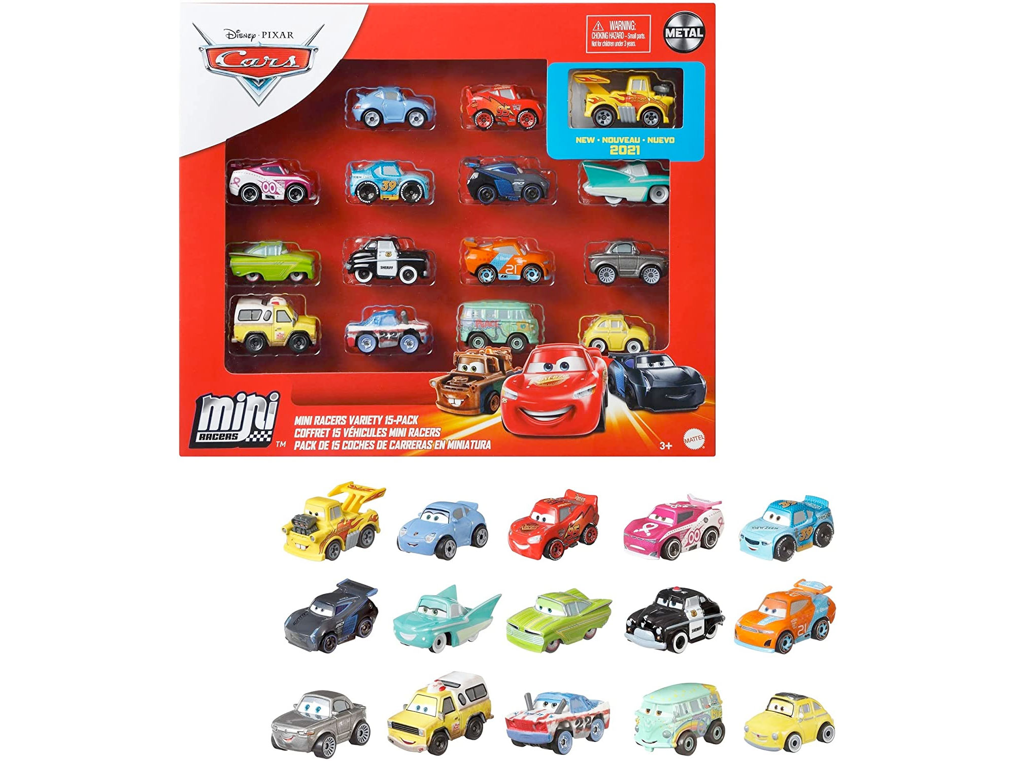 Amazon：Disney and Pixar’s Cars Minis 15-Pk Racing Toys只賣$7.68