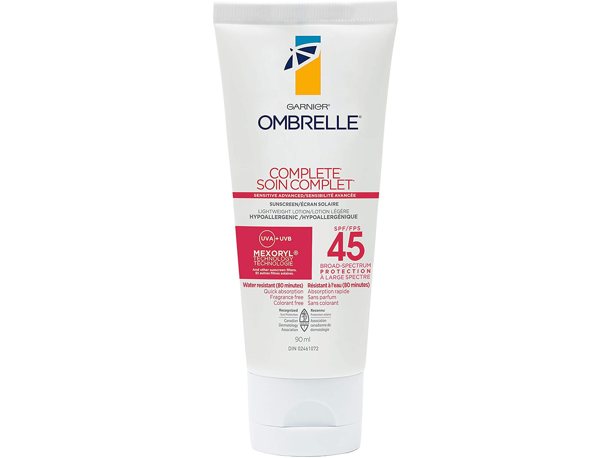 Amazon：Garnier Ombrelle Complete Sunscreen SPF 45 (90ml)只卖$11.42