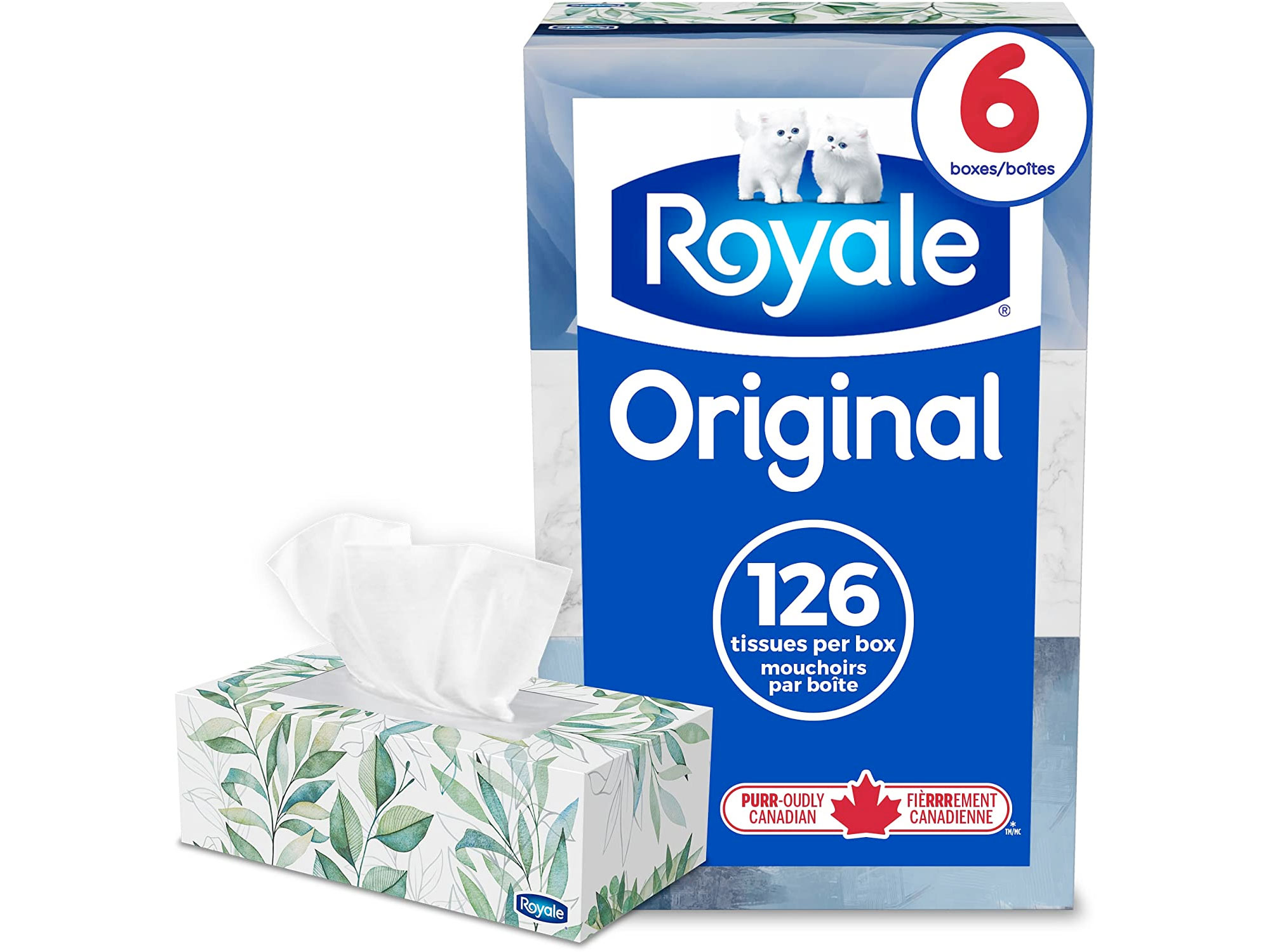 Amazon：Royale Original 2 Ply Facial Tissue (6 Tissue Boxes, 126 Tissues Per Box)只賣$5.99