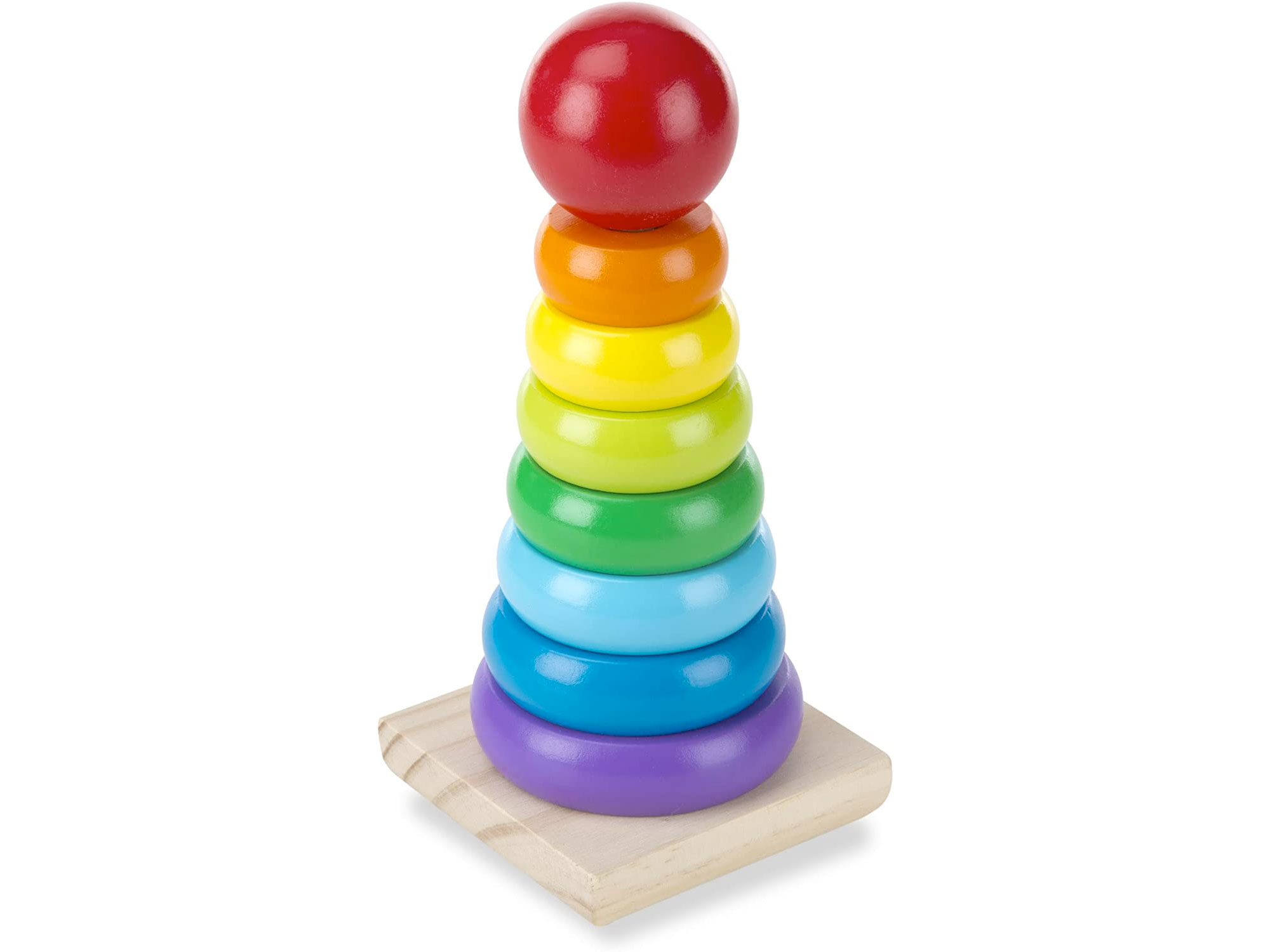 Amazon：Melissa & Doug Rainbow Stacker Classic Toy只賣$9.40