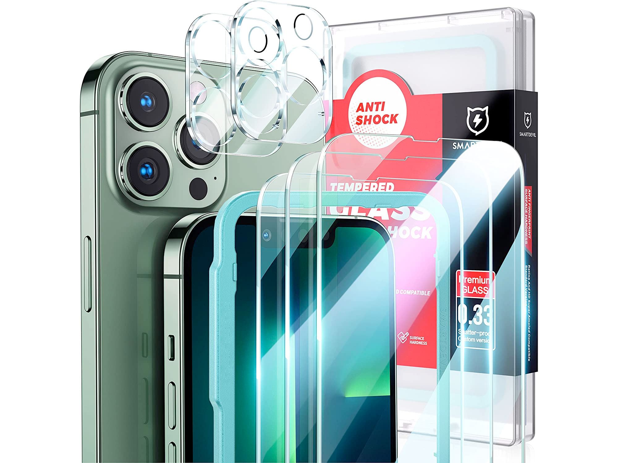 Amazon：iPhone 13 Pro Max Tempered Glass (3-Pack)只賣$5.49