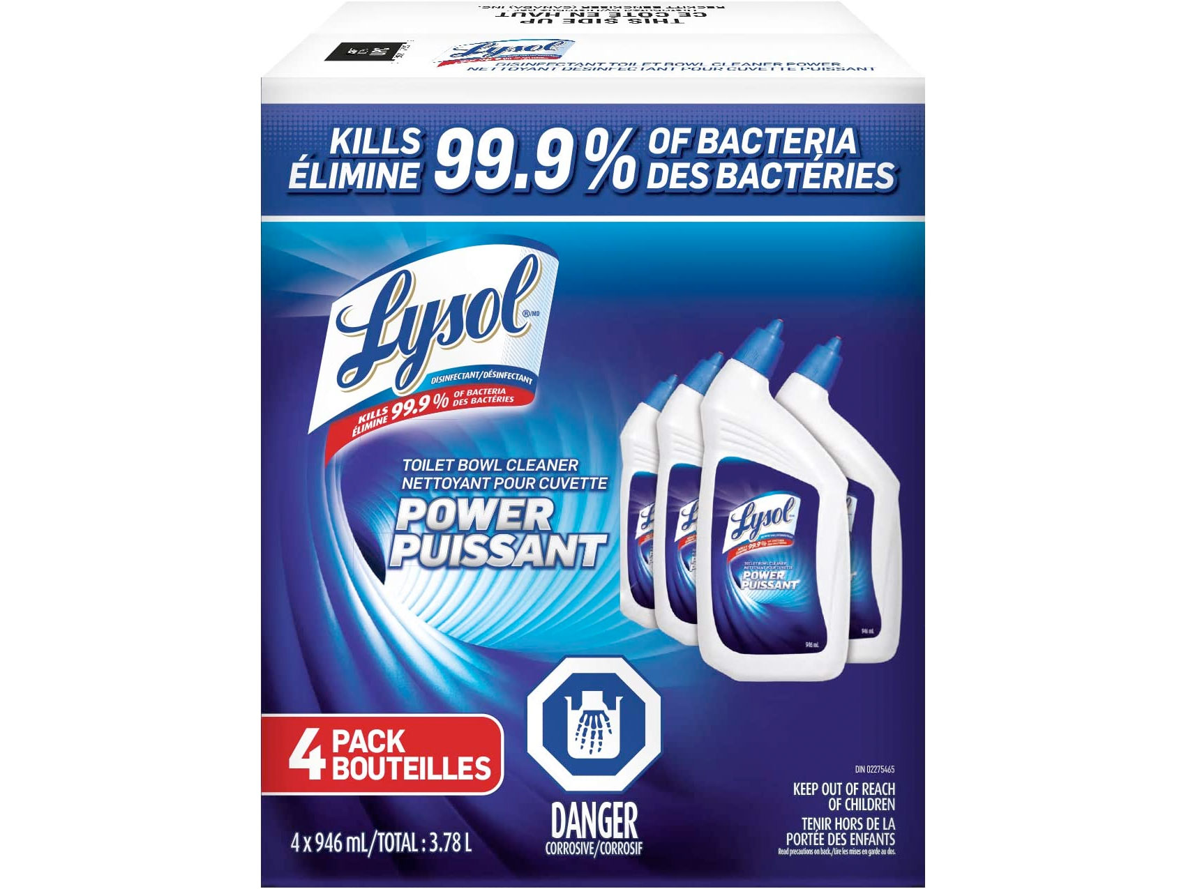 Amazon：Lysol Toilet Bowl Cleaner (Pack of 4, 946ml)只賣$10.13