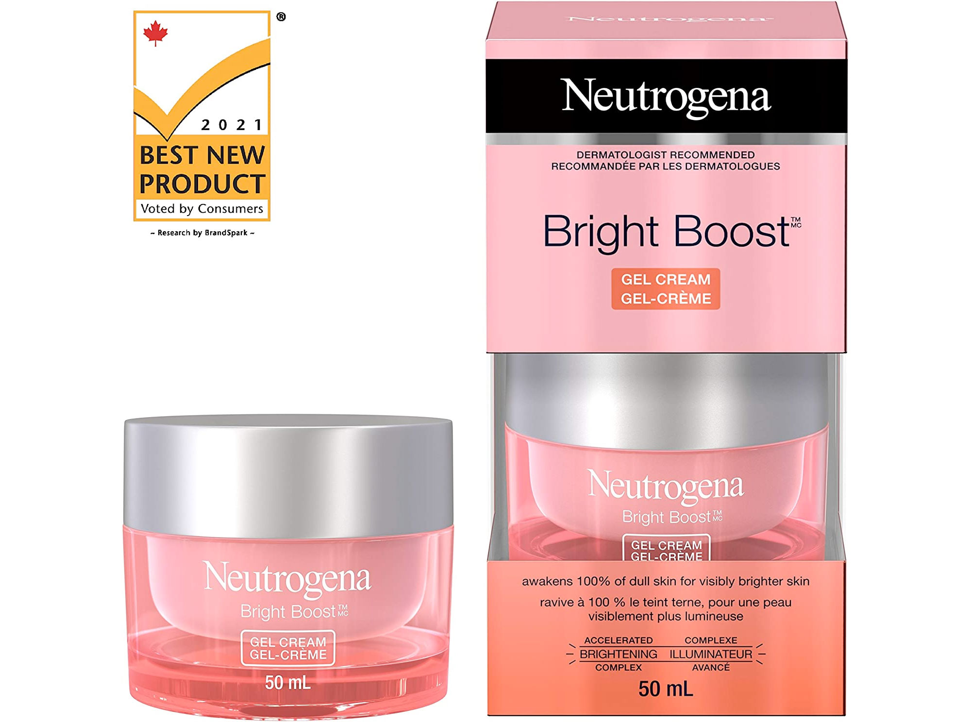 Amazon：Neutrogena Bright Boost Gel Cream (50ml)只賣$13.86