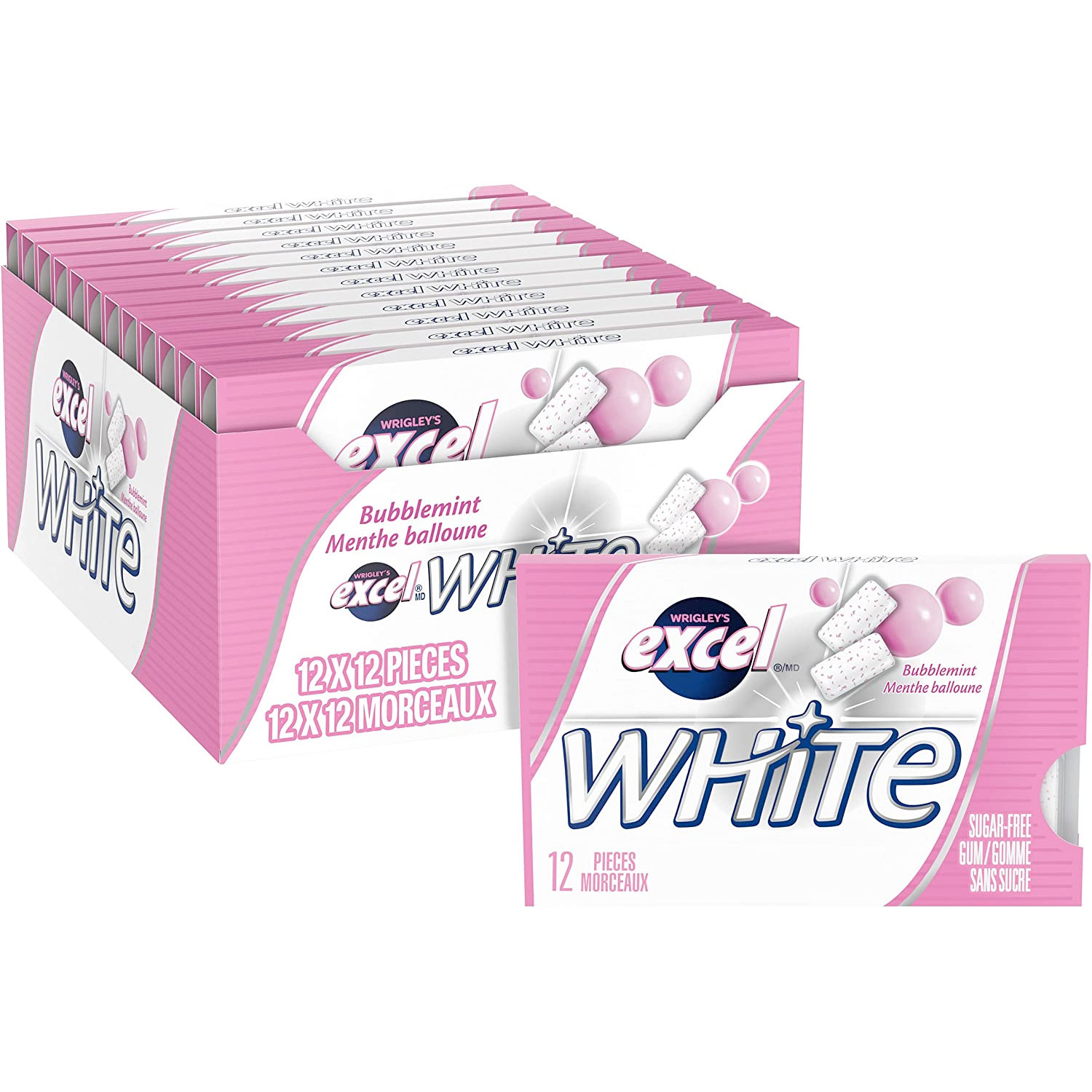 Amazon：Excel White Sugar-Free Gum (12 Count)只賣$11.24