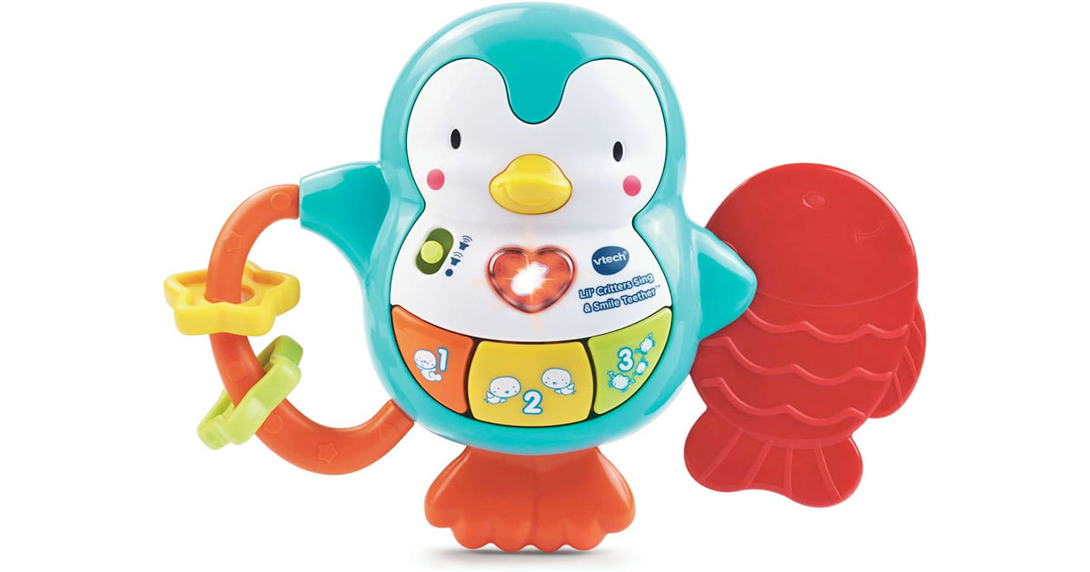 Amazon：VTech Lil’ Critters Sing & Smile Teether只賣$7.57