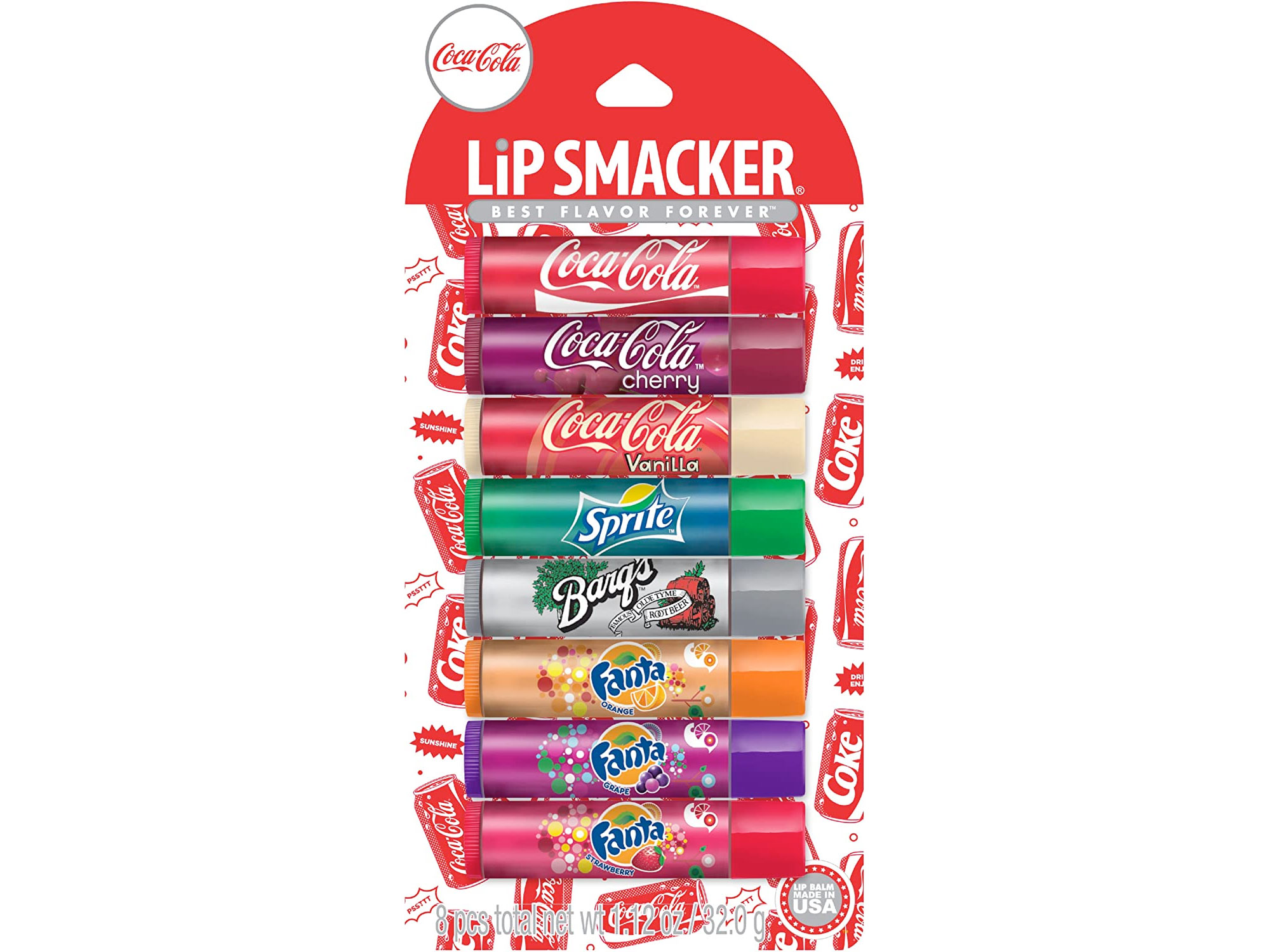 Amazon：Lip Smacker Coca-Cola Party Pack Lip Glosses (8 Count)只賣$9.60