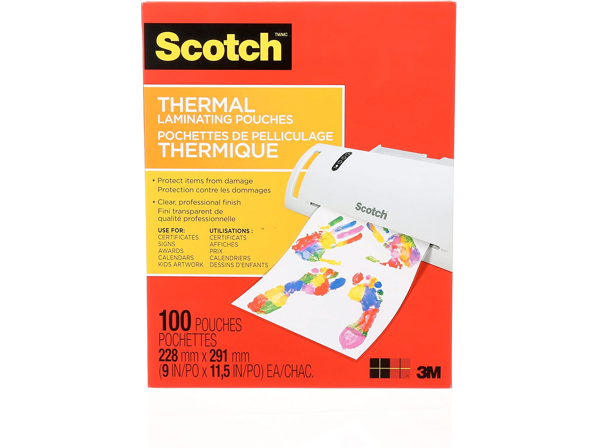 Amazon：Scotch Thermal Laminating Sheets (100 Pouches)只賣$19.80