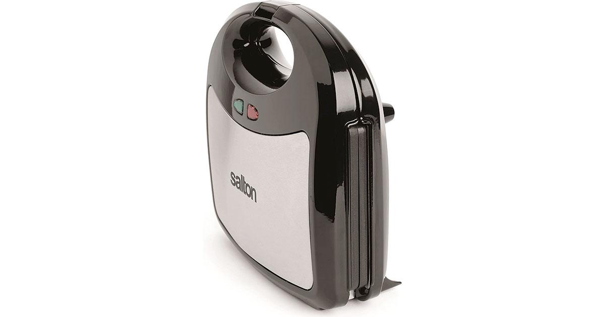 Amazon：Salton 3-In-1 Pocket Sandwich Maker, Belgian Waffle Maker, and Electric Grill with Non-Stick Removable Dishwasher-Safe Plates只賣$29.98