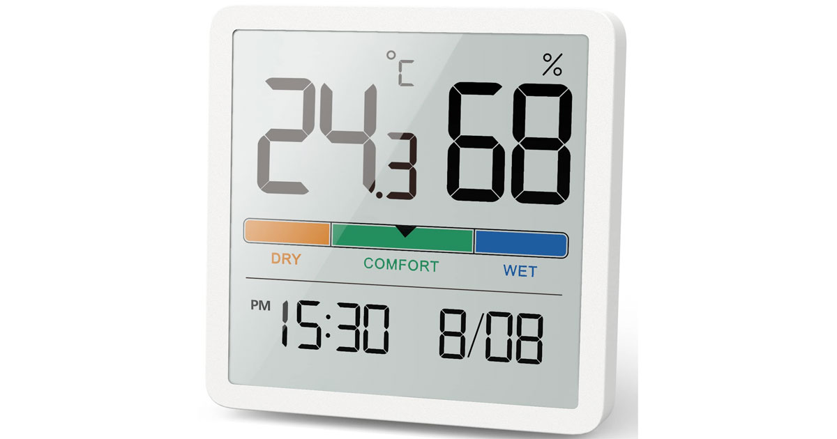 Amazon：Digital Hygrometer Indoor Thermometer只賣$8.49