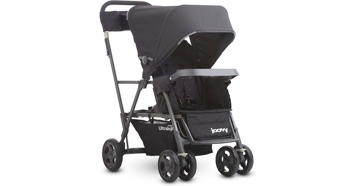 Amazon:Joovy Caboose Ultralight Graphite Stand-On Tandem Stroller只賣$200
