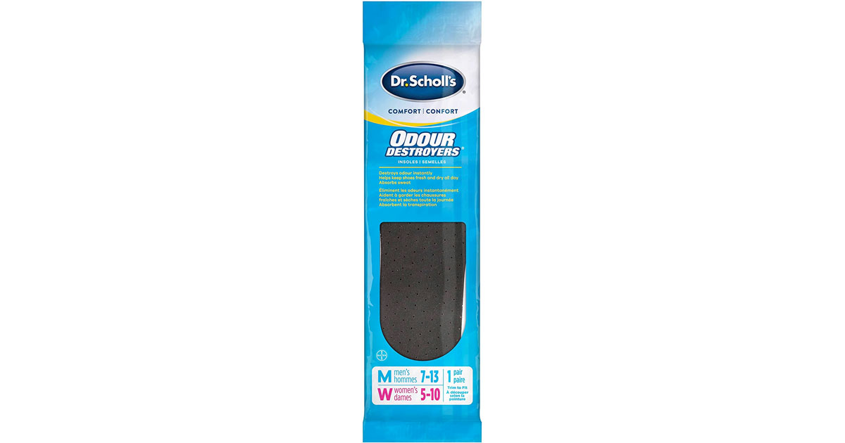 Amazon：Dr. Scholl’s Odour Destroyers Insoles只賣$4.01