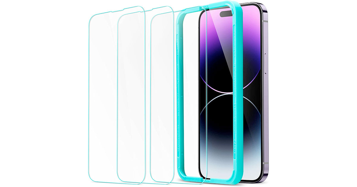 Amazon:iPhone 14系列Tempered Glass Screen Protector優惠