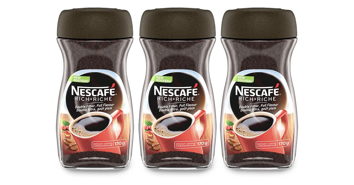 Amazon：Nescafé Rich Instant Coffee(170g, 3 Count)只賣$13.32
