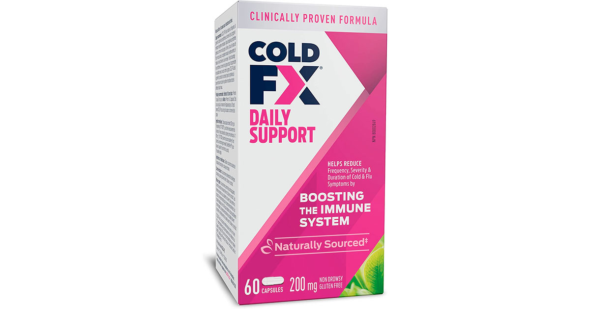 Amazon：COLD-FX Daily Support (60 Capsules, 200mg)只賣$17.97