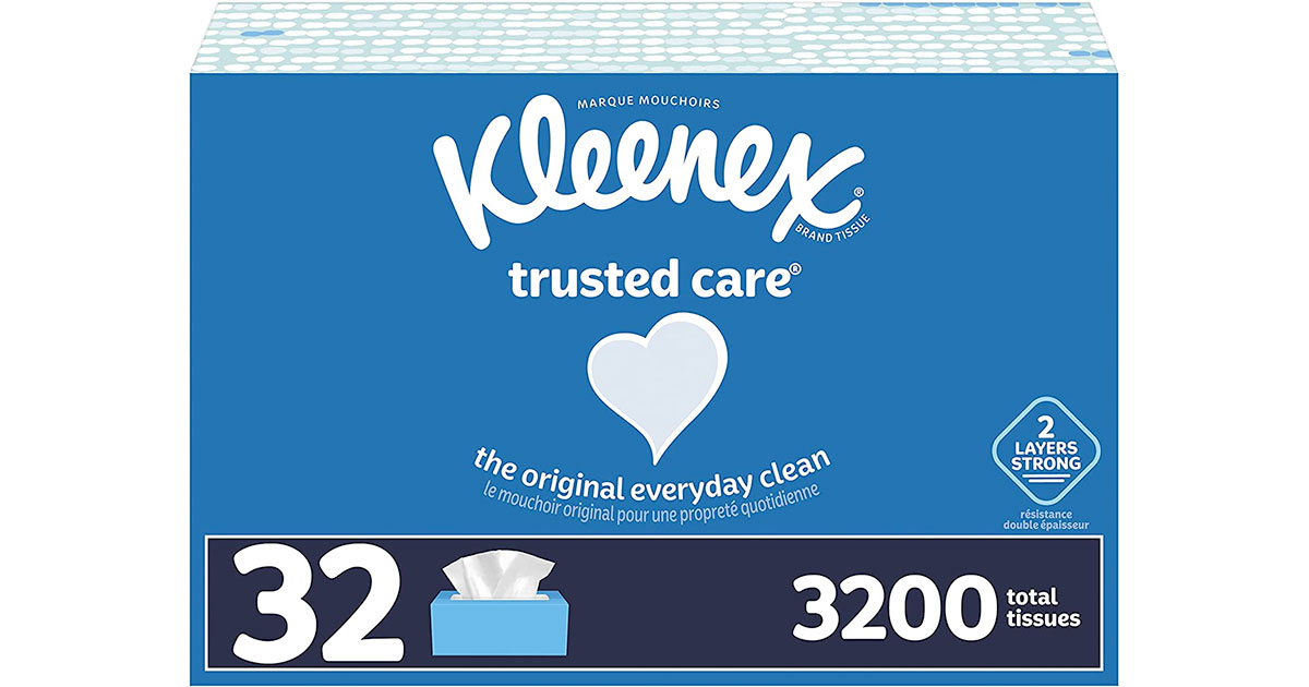 Amazon：Kleenex Facial Tissues (32 boxes, 100 Tissues per Box)只賣$23.17