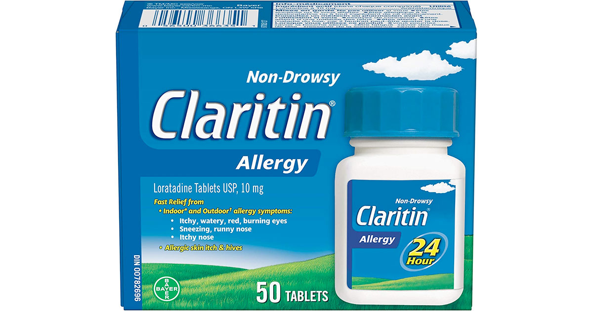 Amazon：Claritin Allergy Medicine (10mg, 50 Tablets)只賣$24.97