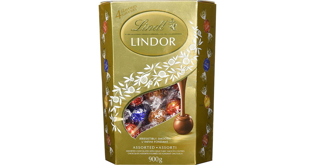 Amazon：Lindt Lindor Assorted Chocolate Truffles (900g)只賣$23.99