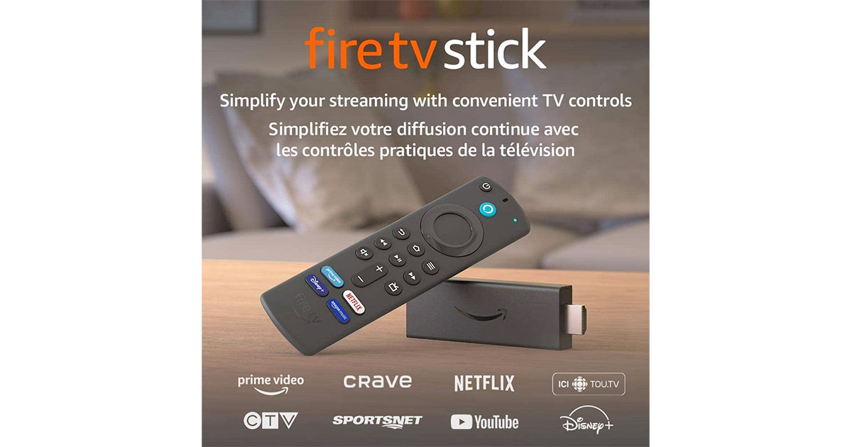 Amazon：Fire TV Stick with Alexa Voice Remote (includes TV controls)只賣$29.99