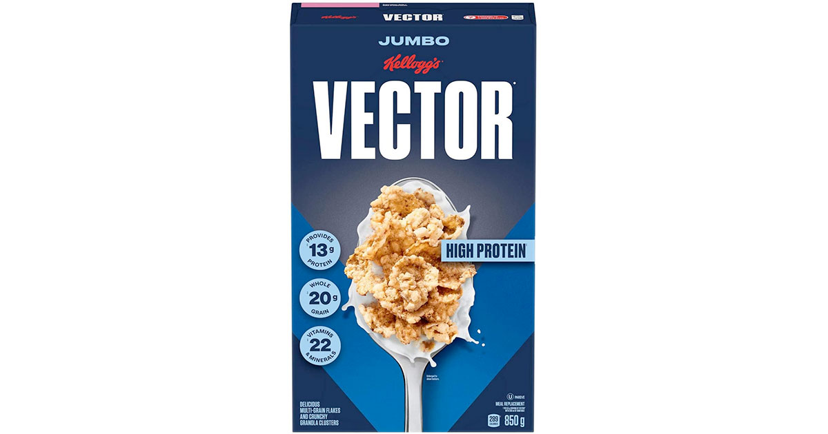 Amazon：Kellogg’s Vector Meal Replacement Cereal (850g)只賣$6.48