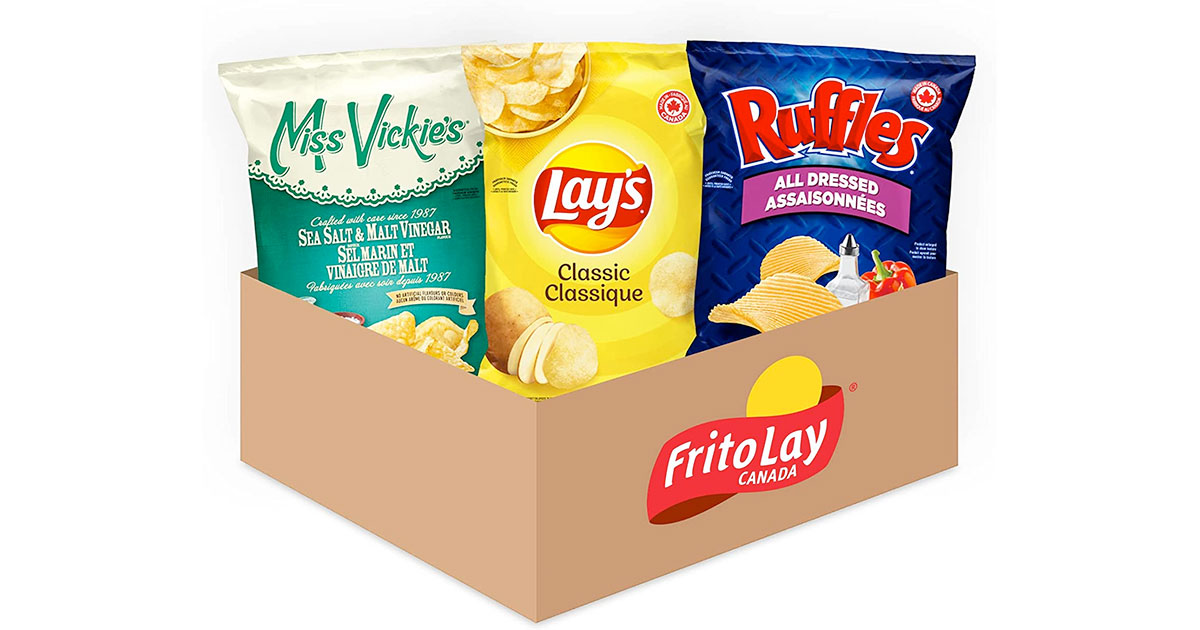 Amazon：Frito-Lay Traditions Variety Pack Chip Mix (3 Count, 565g)只賣$7.83