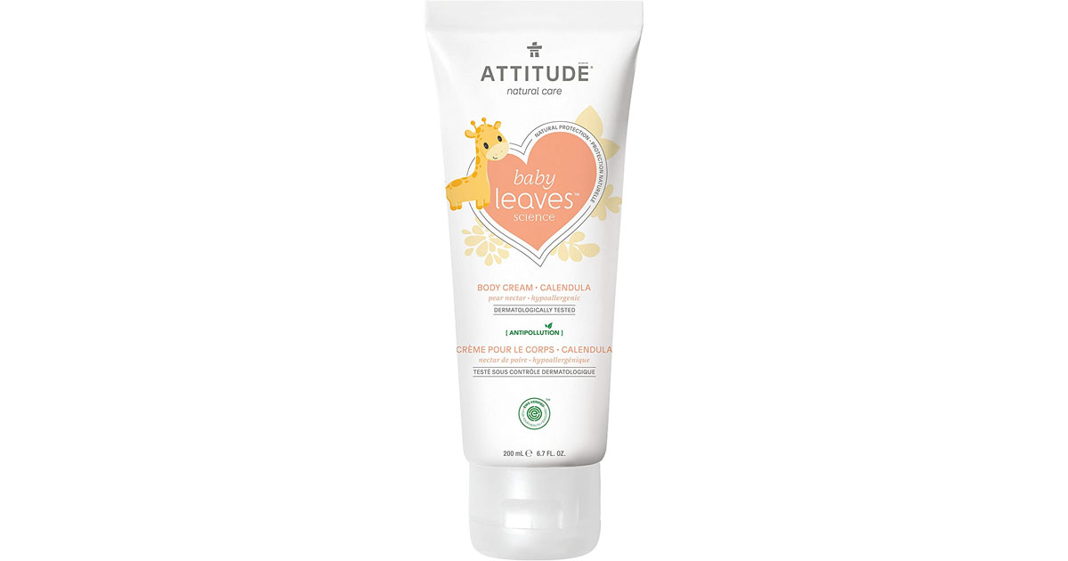 Amazon：ATTITUDE Baby Body Cream (200ml)只賣$6.69